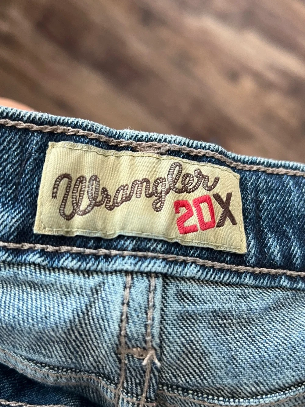 Wrangler 20X Boys Dark Blue Straight Leg Denim Jeans